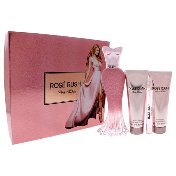 Rose Rush by Paris Hilton for Women - 4 Pc Gift Set - Picture 1 of 1
